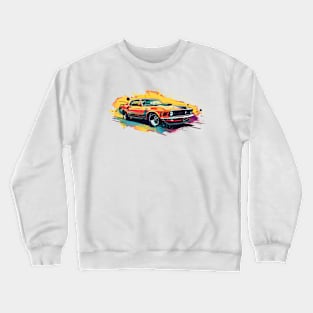 Vector Art American Muscle Car Crewneck Sweatshirt